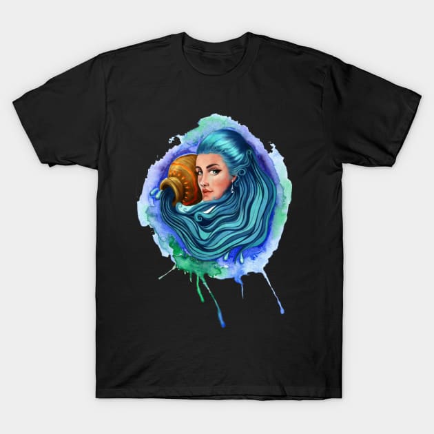 Aquarius T-Shirt by origamiconcept